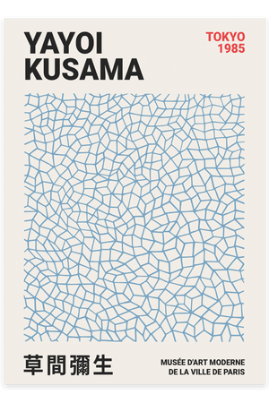 Blue Stration Yayoi Kusama Plakat