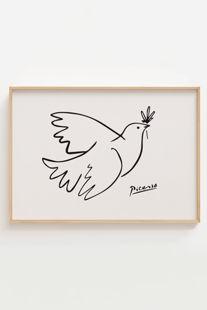 Picasso Bird-plakaten er en kunstplakat