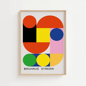 Bauhaus Red Stream Plakat