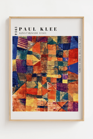 City With Three Domes Paul Klee Plakat