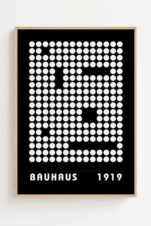 Bauhaus 1919 White dots Plakat