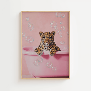 Leopard i badekar