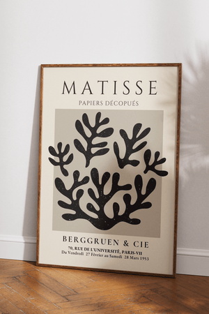 La Fleur Black - Matisse Plakat | Elegant & Tidløs Kunst