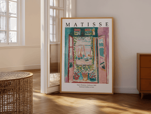 Matisse plakat med maleriet Landscape at Collioure fra 1905 i farverig fauvistisk stil.