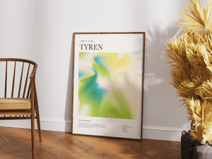 Farverig tyr stjernetegns plakat med elegant og moderne design.