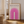 Pink Arch – Bauhaus Plakat med geometrisk buemotiv i pink nuancer.