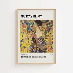 Lady with Fan – Gustav Klimt Plakat
