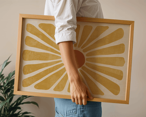 Sommer Blomst Plakat | Moderne Plakat med Organisk Blomst