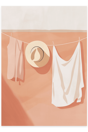 Summer Hanger - Plakat | Kunstnerisk & Sommerlig Vægkunst