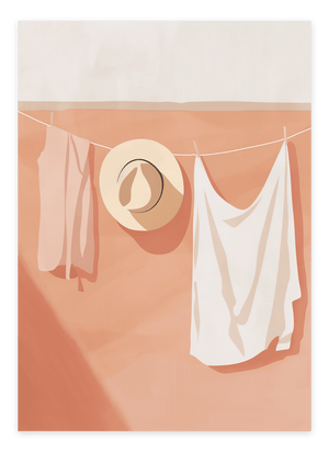 Summer Hanger - Plakat | Kunstnerisk & Sommerlig Vægkunst