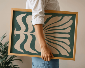 Grøn Sommerblomst Plakat