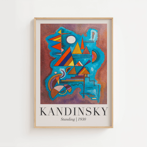 Standing – Kandinsky Plakat | Abstrakt Kunst med Styrke

