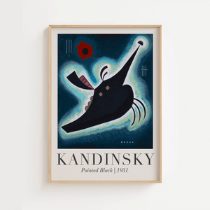 Pointed Black – Kandinsky Plakat
