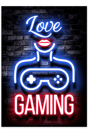 "I love Gaming" - Gaming Plakat