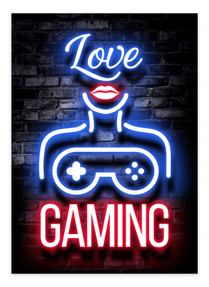 "I love Gaming" - Gaming Plakat