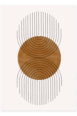 Abstract Double Half Plakat