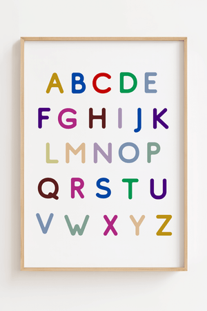 A-Z Alfabet Plakat