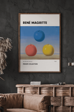 De Tre Æbler – René Magritte Plakat