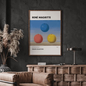 De Tre Æbler – René Magritte Plakat