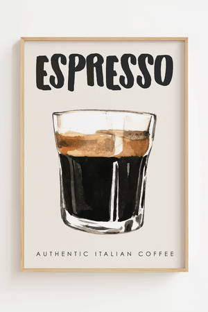 Espresso Authentic Italian Coffee Plakat