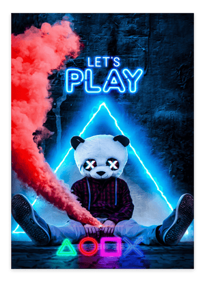 "Let’s Play" - Gaming Plakat