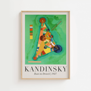 Bunt In Dreieck - Kandinsky Plakat
