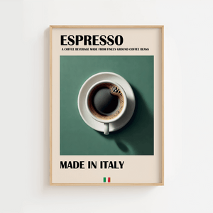 Espresso Made in Italy Plakat