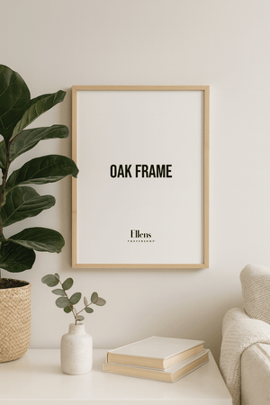 Massiv egetræsramme