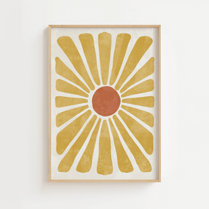 Sommer Blomst Plakat | Moderne Plakat med Organisk Blomst
