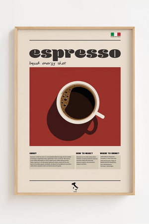 Espresso Liquid Energy Shot Plakat