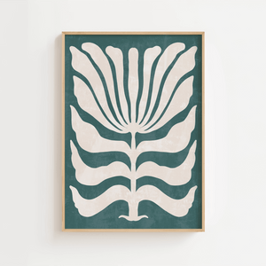 Grøn Sommerblomst Plakat