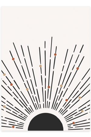 Abstract Starring Sun Plakat