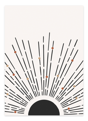 Abstract Starring Sun Plakat