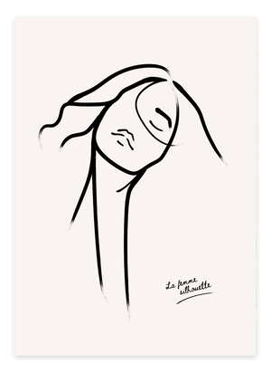La Femme - Silhouette Plakat | Elegant & Stilren Kunst

