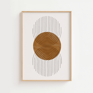 Abstract Double Half Plakat