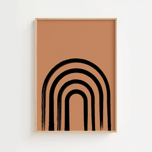 Abstract Half Door Plakat