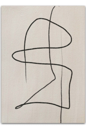 Life Is Not A Straight Line Plakat