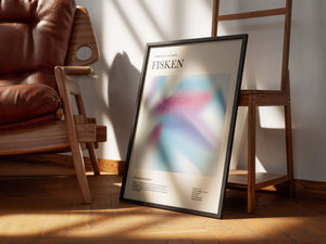 Fisken - Farverig stjernetegns plakat