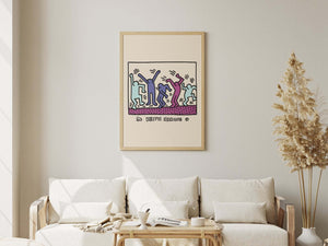 Keith Haring Plakat "Dance Club" | Køb Kunstplakater