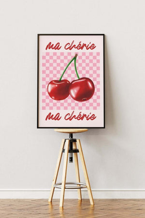 fransk charme med Ma Chérie - Pink Plakat