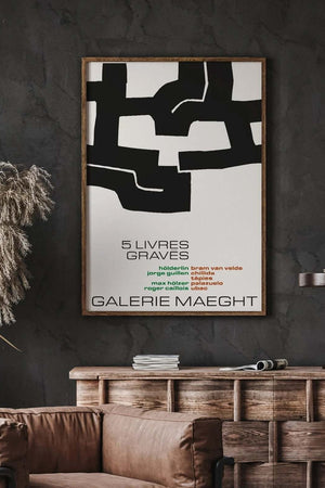 Galerie Maeght 5 Livres Plakat