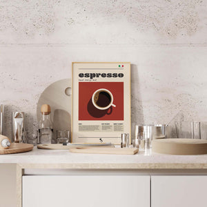 Espresso Liquid Energy Shot Plakat