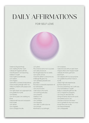 Daily Affirmations Plakat