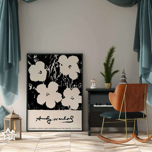 Flowers & Ink - Andy Warhol Plakat