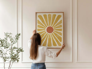 Sommer Blomst Plakat | Moderne Plakat med Organisk Blomst