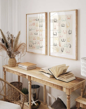 Body Positive Titties Plakat - Fejr Selvaccept & Positiv Kroppsholdning