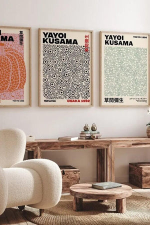 Kusama Osaka Plakat | Farverig Kunstplakat med Japansk Præg

