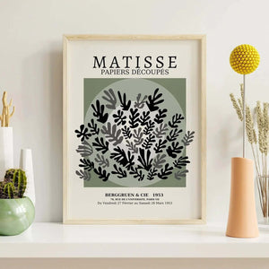 Grøn Matisse Plakat | "Femme Flowers" poster | Køb fra Ellensshop.dk