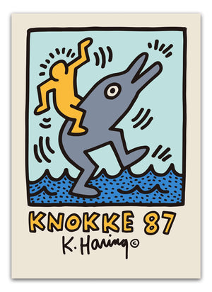 Knokke Dolphin - Keith Haring Plakat