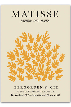 Gul Papiers Decoupes Plakat